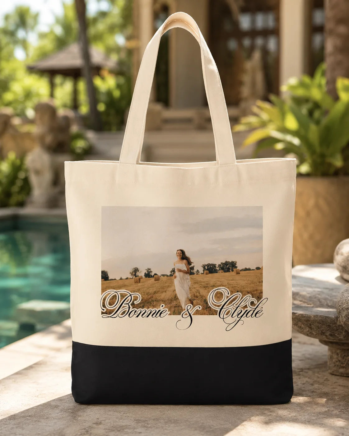 Forever Framed Personalized Couple Tote Bag