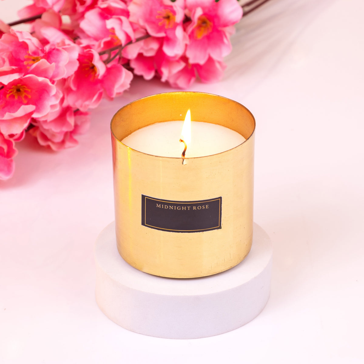 Golden Metal Candle