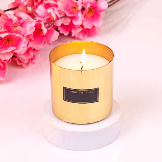 Golden Metal Candle