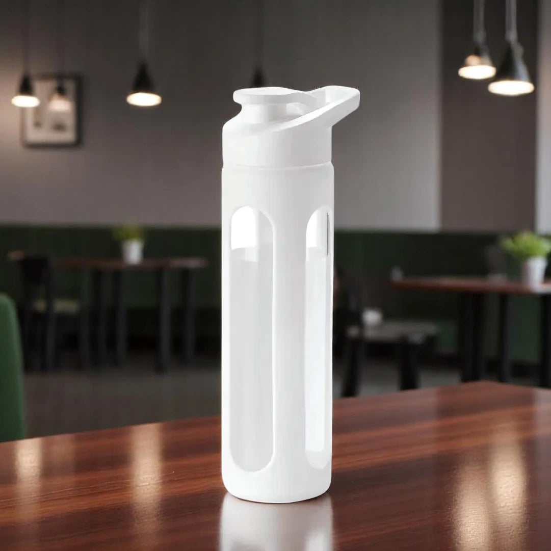 EDGE GLASS BOTTLE CAPACITY -600ML White