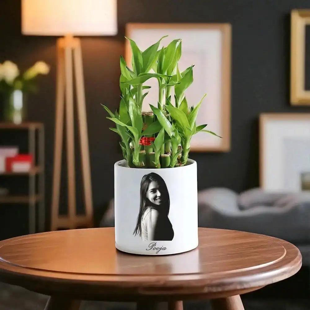 Personalised Vibrant 2 Layer Bamboo Plant