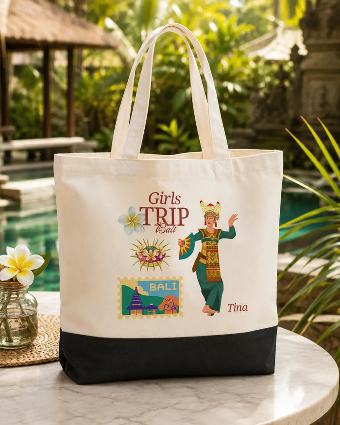 Girls Trip Personalized Tote Bag