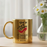 Gold and Glam – Personalized Diva Mug