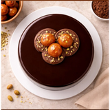 Gulab Jamun Chocolate Truffle Cake