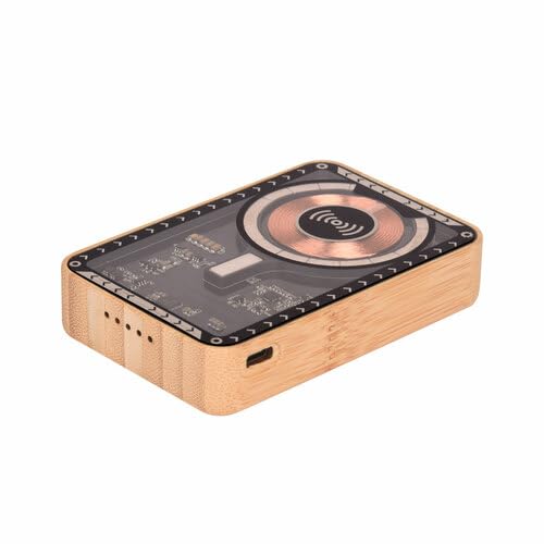Corporate gifts 10k mah transparent wood 