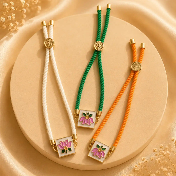 Kamal Rakhi Set of 2 – Assorted Threads