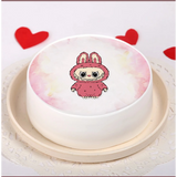 Labubu Vanilla Cake