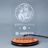 Engraved LED Lamp Gift for Couples