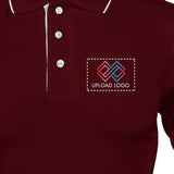 Men's Tipped Elegance Polo T-shirt with Embroidered Logo