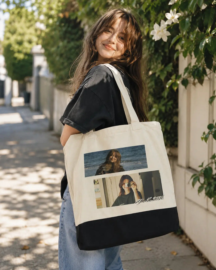 Memory Frame Personalized Photo Tote Bag