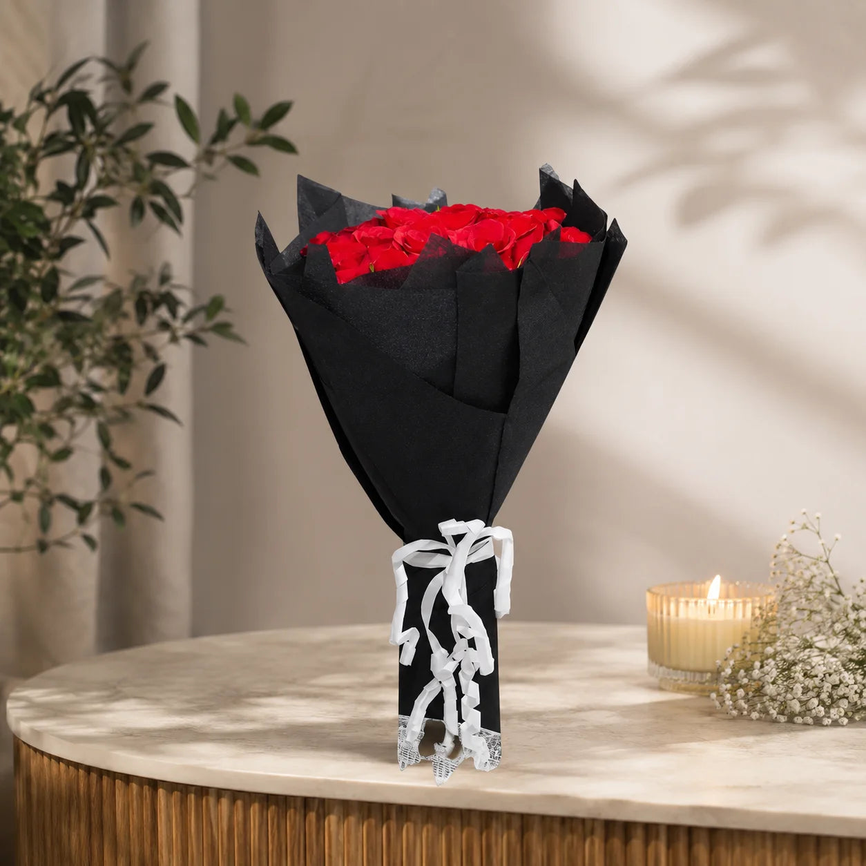 Mesmerizing Red Roses Bouquet
