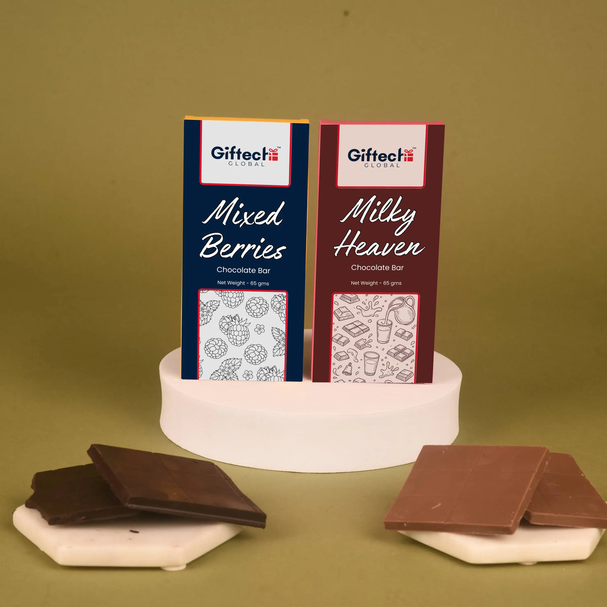 Chocolate Duo: Mixed Berries & Milky Heaven – 65g Each