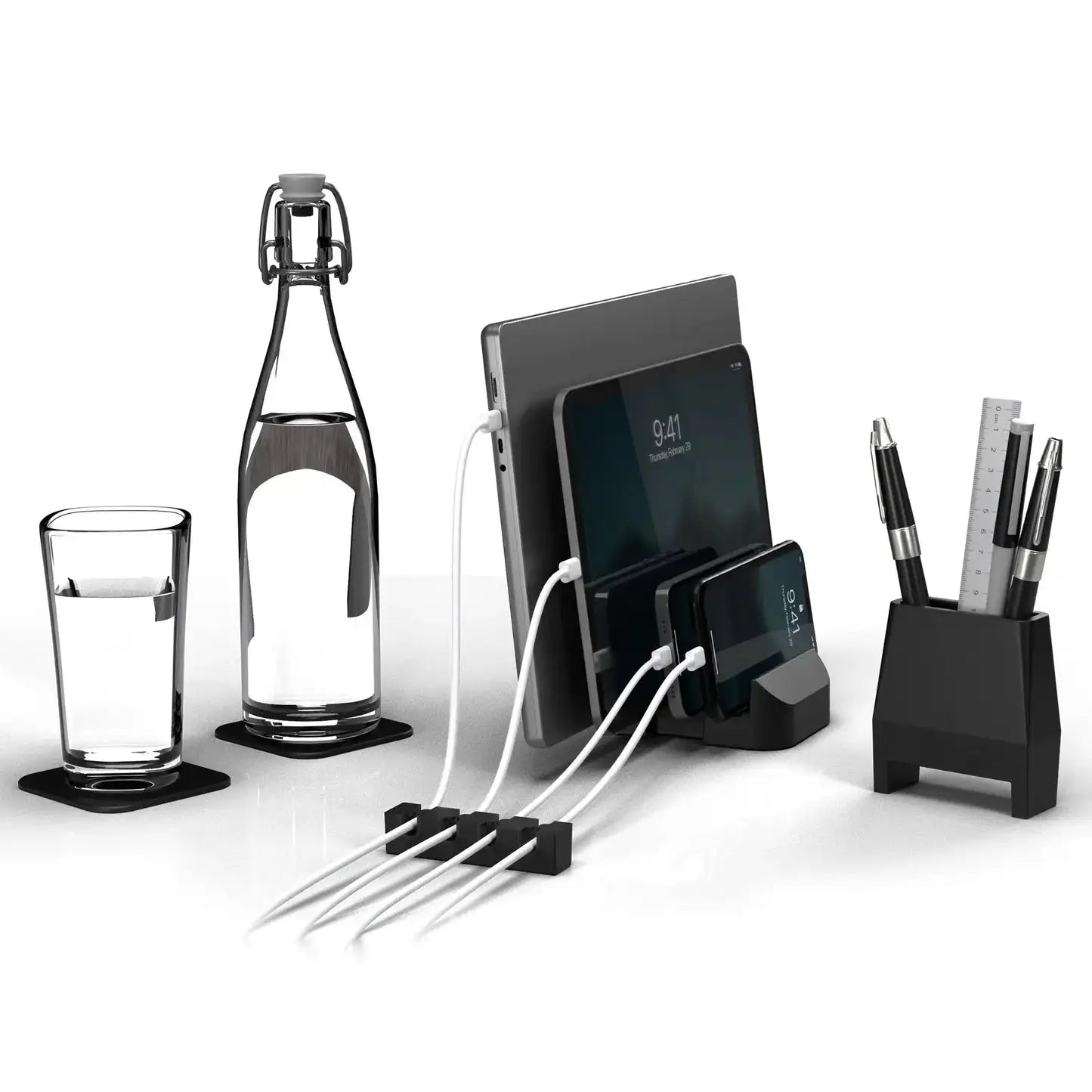 Modular 4-in-1 Desk Organizer