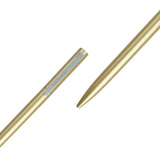Gold pen on a white background