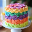 Multicolour Rich Vanila Cake