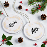 Personalized Christmas Ornament Set - Gleam Set of 2