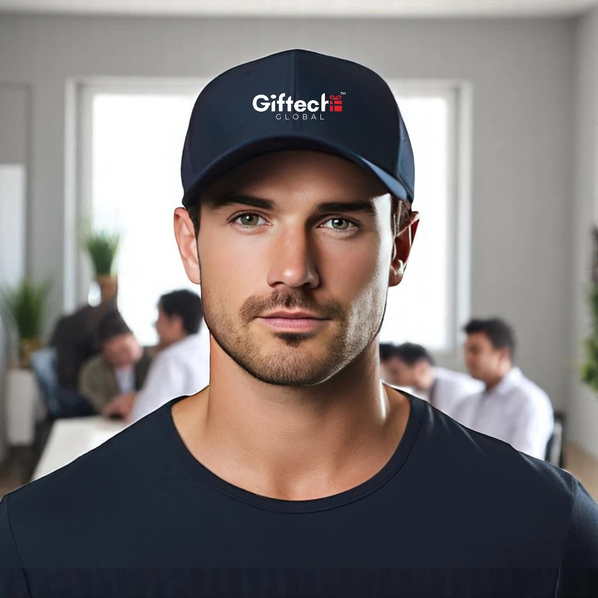 Baseball Cap with embroidered logo Royal Blue