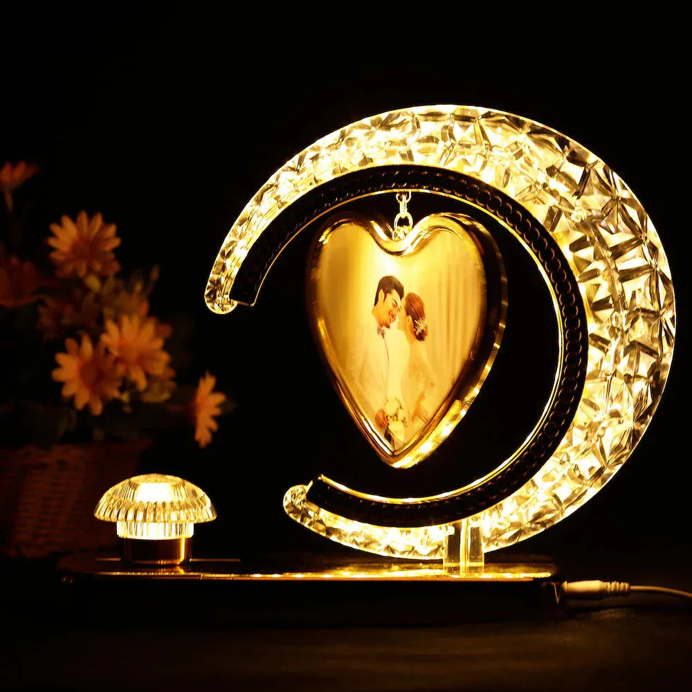 Personalized Photo Moon Lamp - Crystal Glow