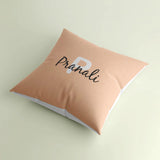 Personalised Name Cushion With Initial