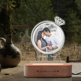 Custom Photo Moon Lamp for Couples