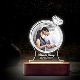 Custom Photo Moon Lamp for Couples