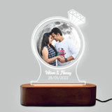Custom Photo Moon Lamp for Couples