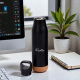 Personalized Black Metal Water Bottle