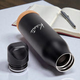 Personalized Black Metal Water Bottle