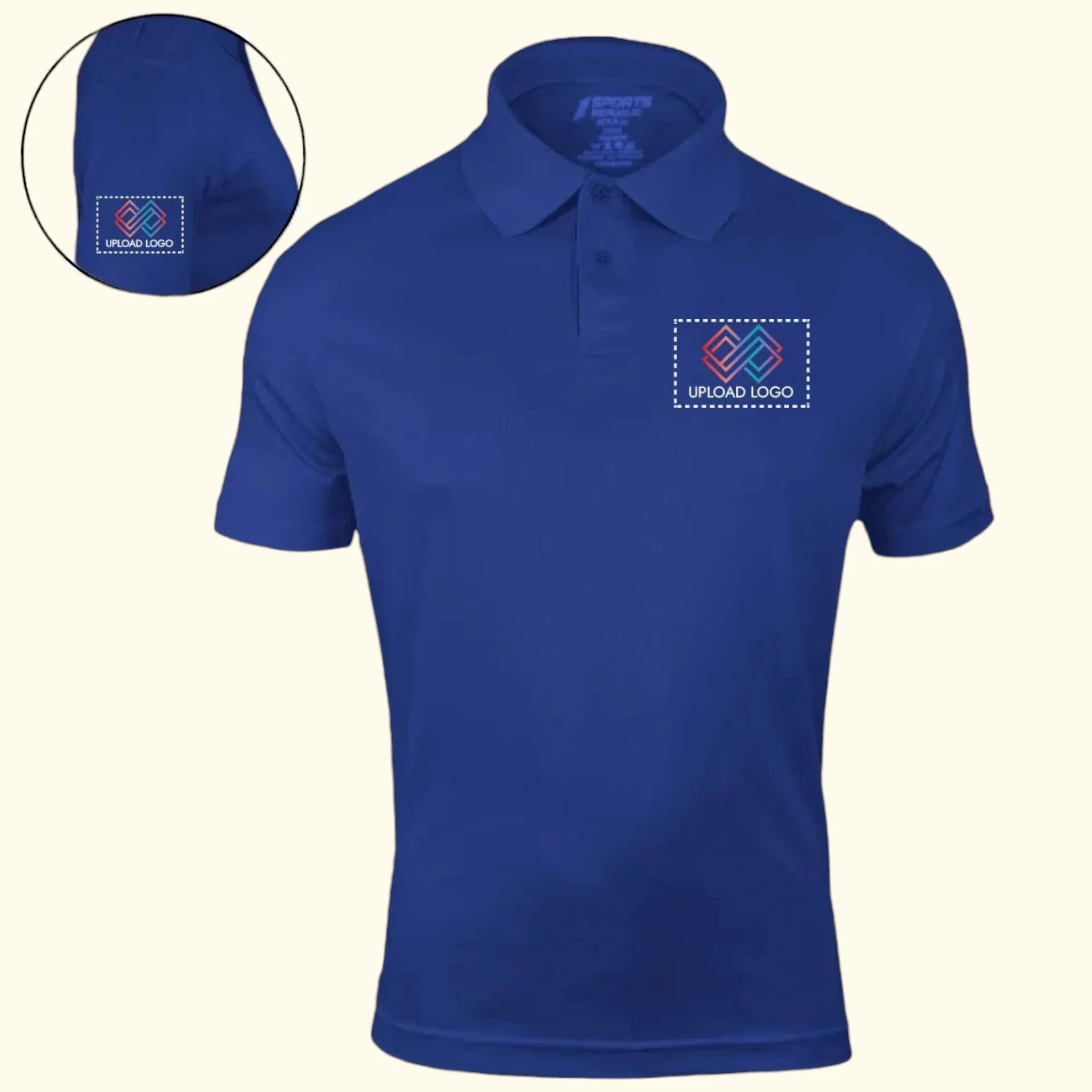 Performance Polo T-shirt with Embroidered Logo