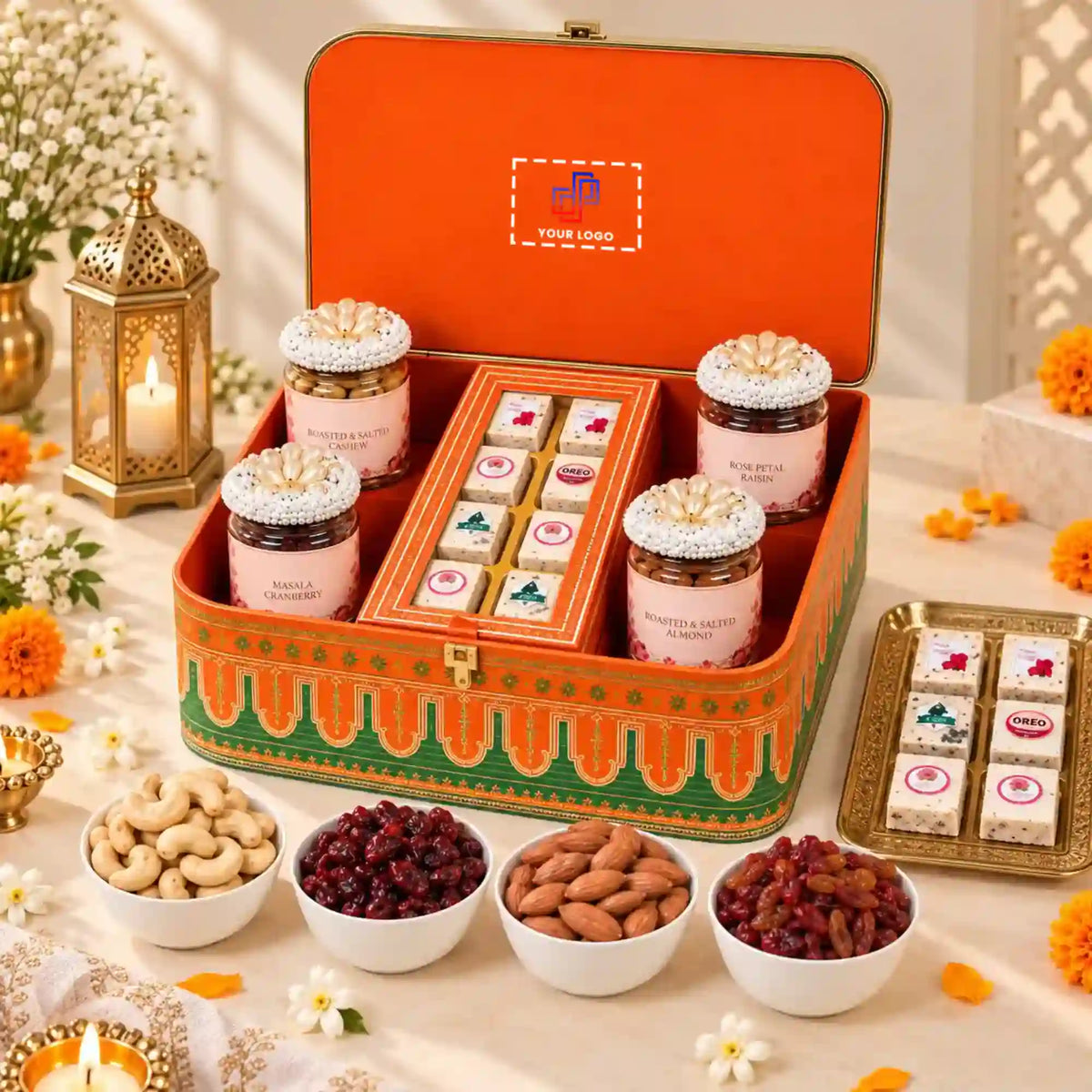 Rajwada Premium Diwali Dry Fruit & Mithai Hamper