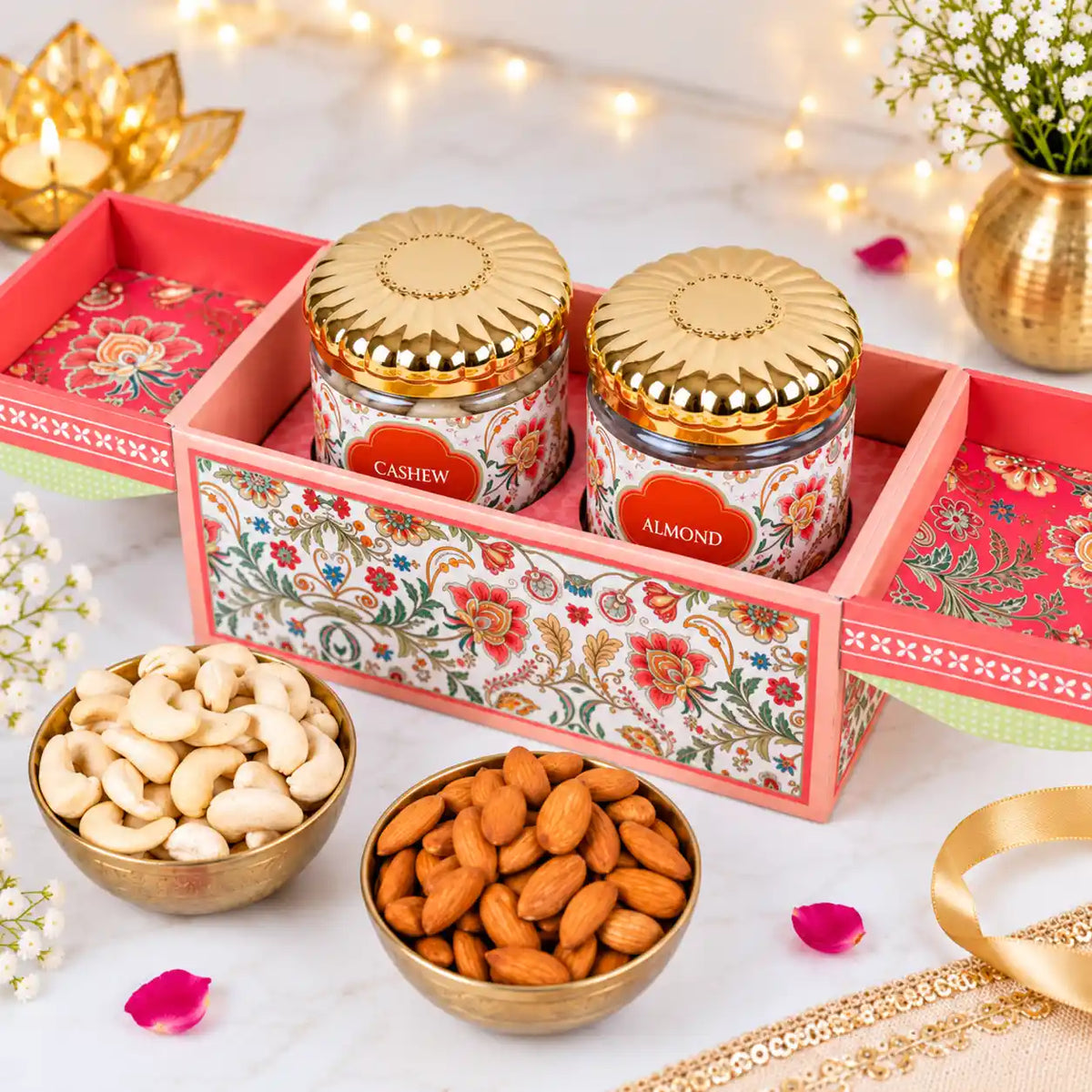 Gulnaar Premium Diwali Cashew & Almond Gift Box