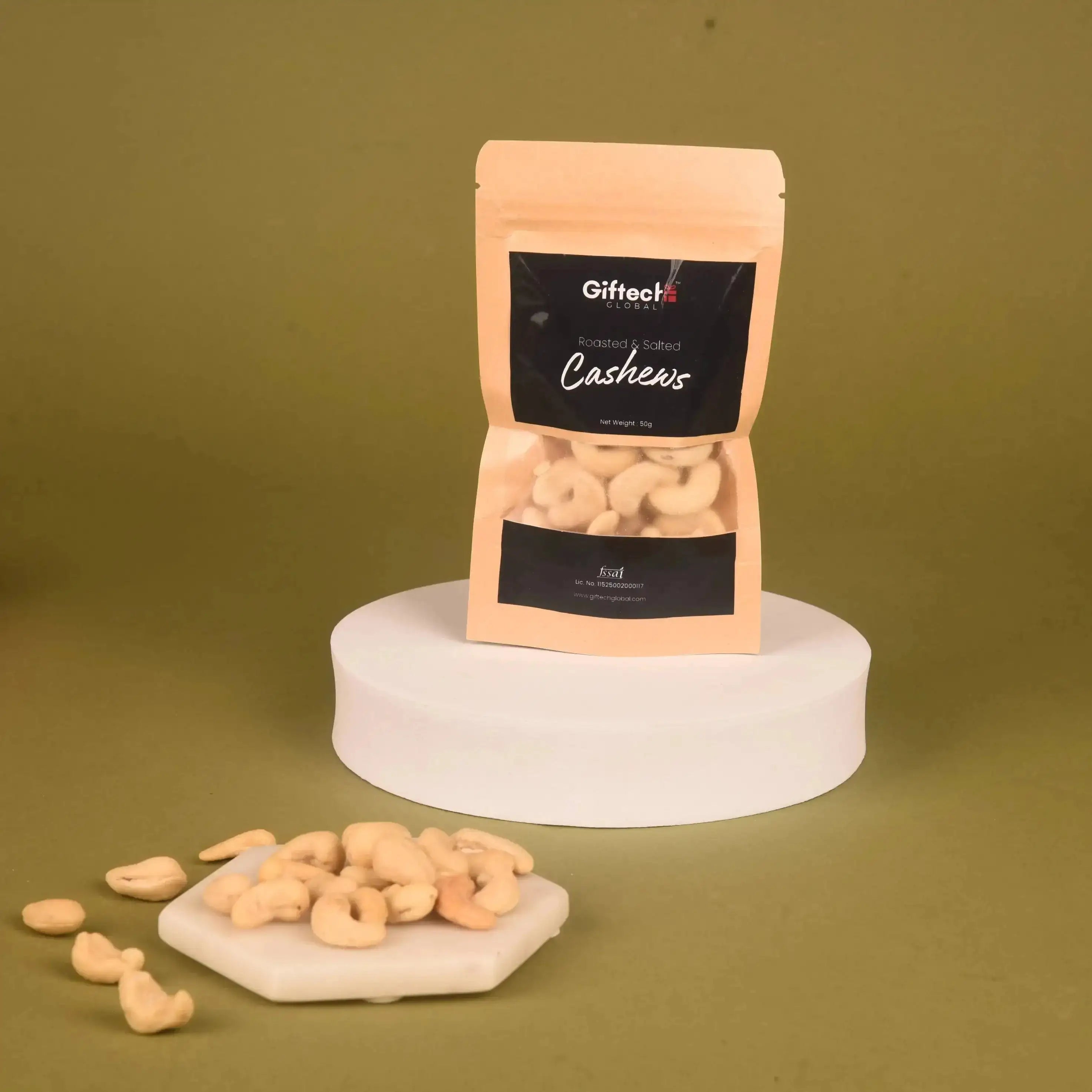 Cashew nuts pack from the Festive Gift Hamper, a premium dry fruit selection for Diwali celebrations and corporate gifts.