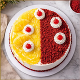 Red Velvety Pineapple Cake