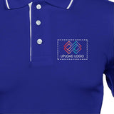 Men's Tipped Elegance Polo T-shirt with Embroidered Logo