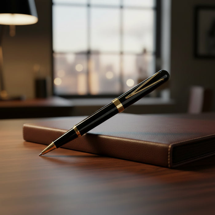 Royale Black & Gold Premium Ball Pen