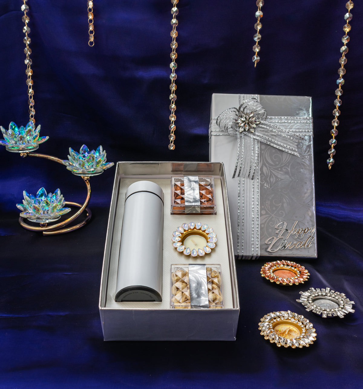 Temperature Bottle with Dry Fruit and Diya