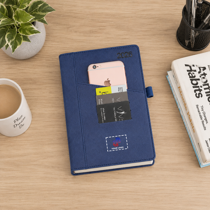 Spectra A5 Premium Dated Diary with logo