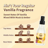 Smokin' Vanilla Body Mist - 150ml with honeysuckle, vanilla, and amber notes for a unique sweet and musky scent blend.