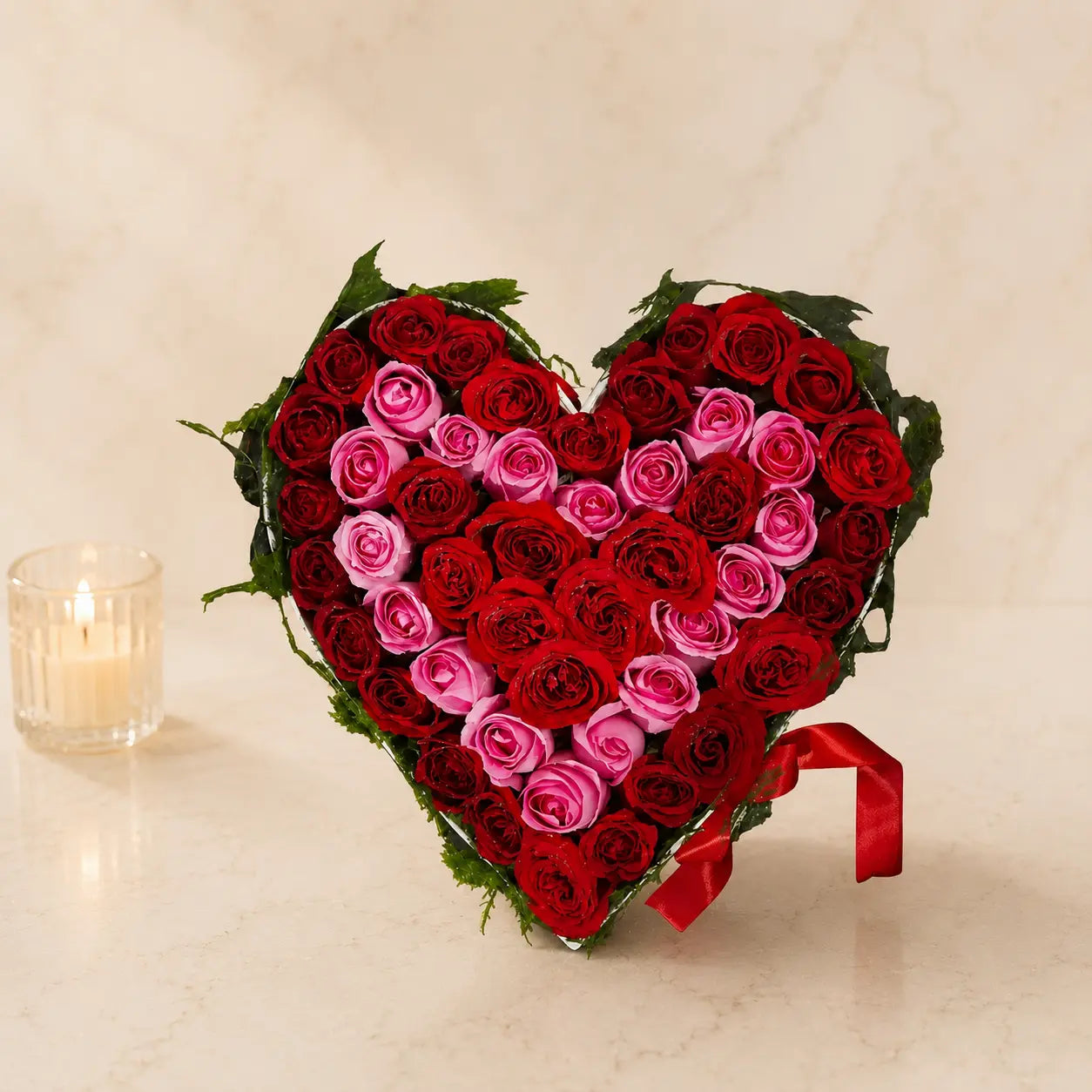 Serene Heart Mix Roses Bouquet