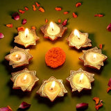 Set of 8 Illumination Lotus Candles