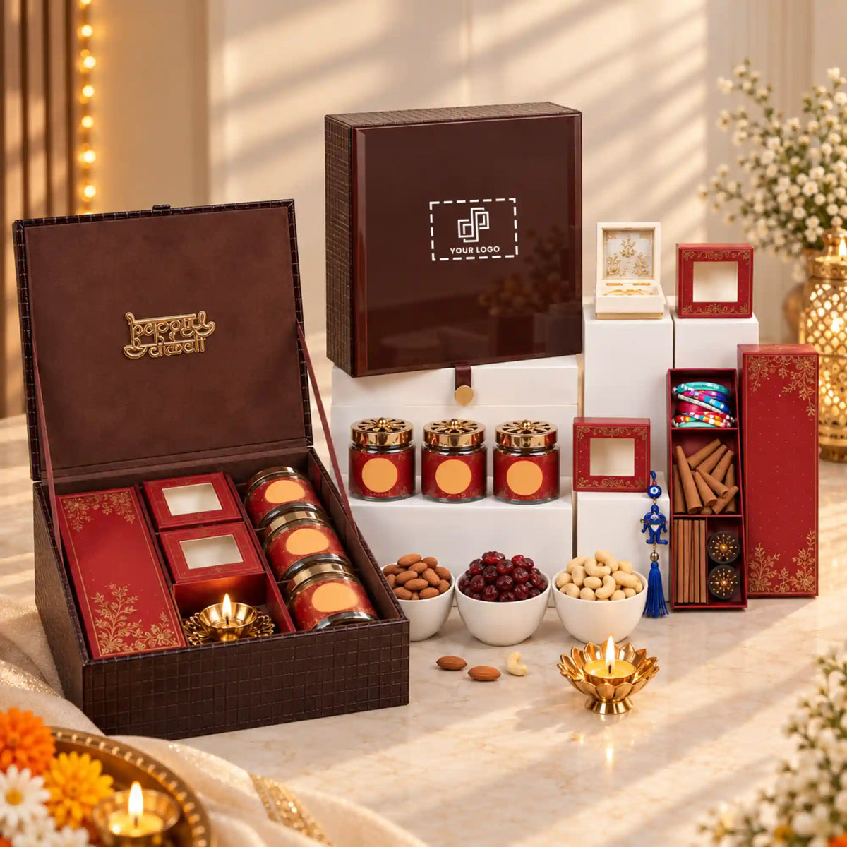 Shubh Samriddhi Premium Diwali Pooja & Dry Fruit Hamper