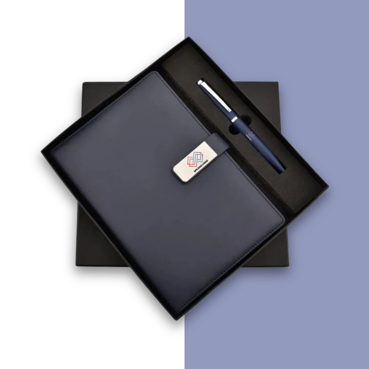 Diary Pen Set Black Blue