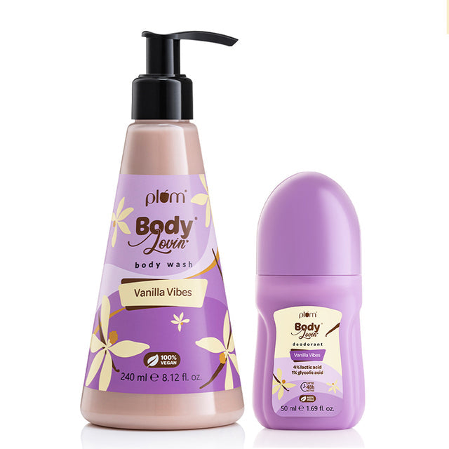 Warm Vanilla Body Wash and Roll-On Duo