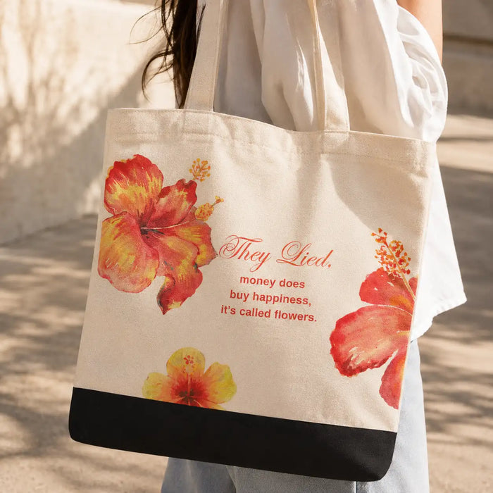 Where Happiness Blooms Premium Tote Bag