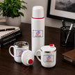 Ospill Premium 3-Piece Flask & Mug Gift Set