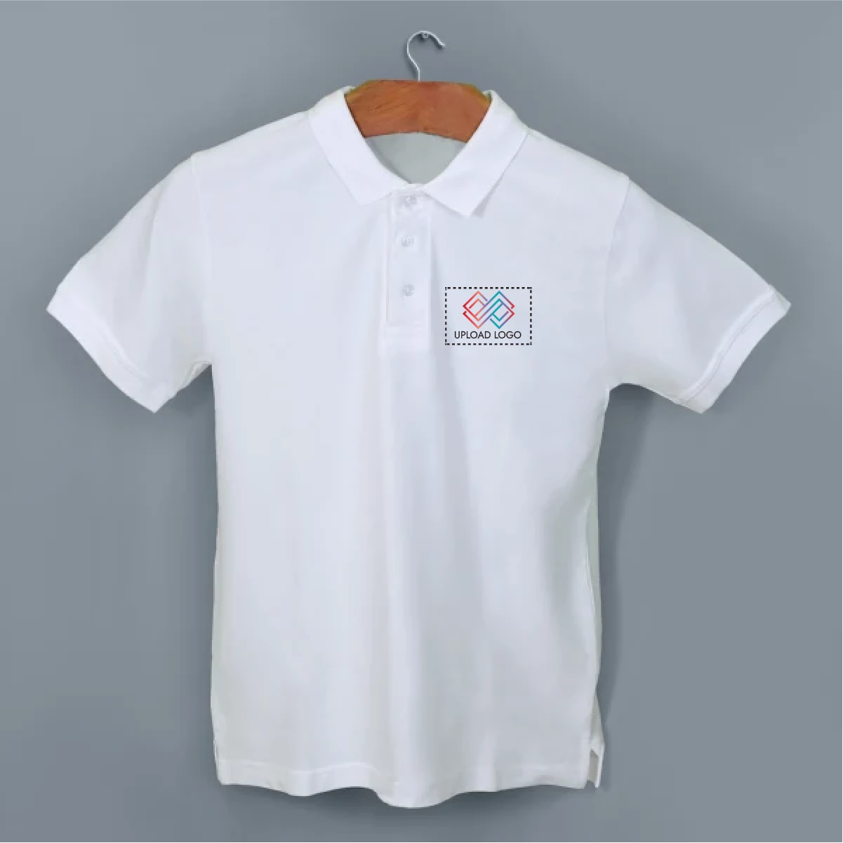 Cotton Classic Polo T-shirt with Embroidered Logo