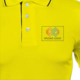 Men's Tipped Elegance Polo T-shirt with Embroidered Logo