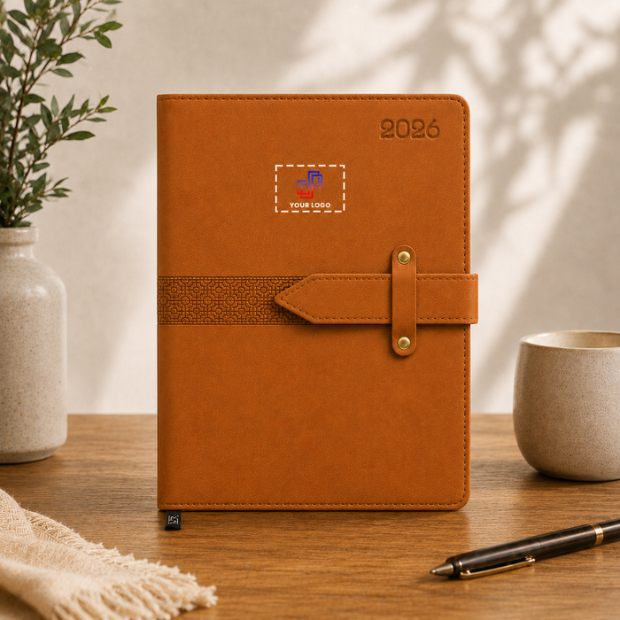 Orion A5 Premium Dated Diary with logo