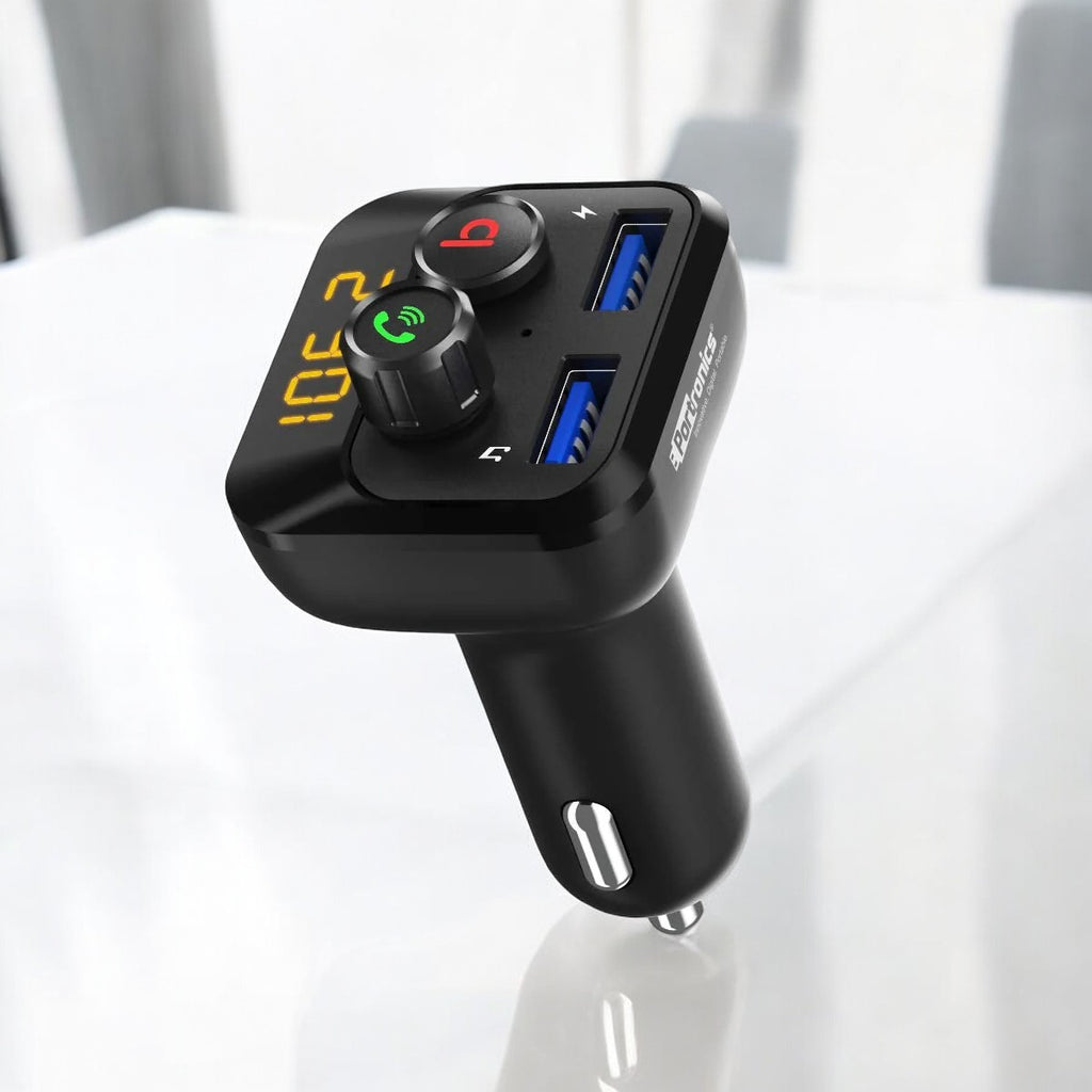 Portronics Auto 10 Dual Port Car Charger Bluetooth FM - Main Image