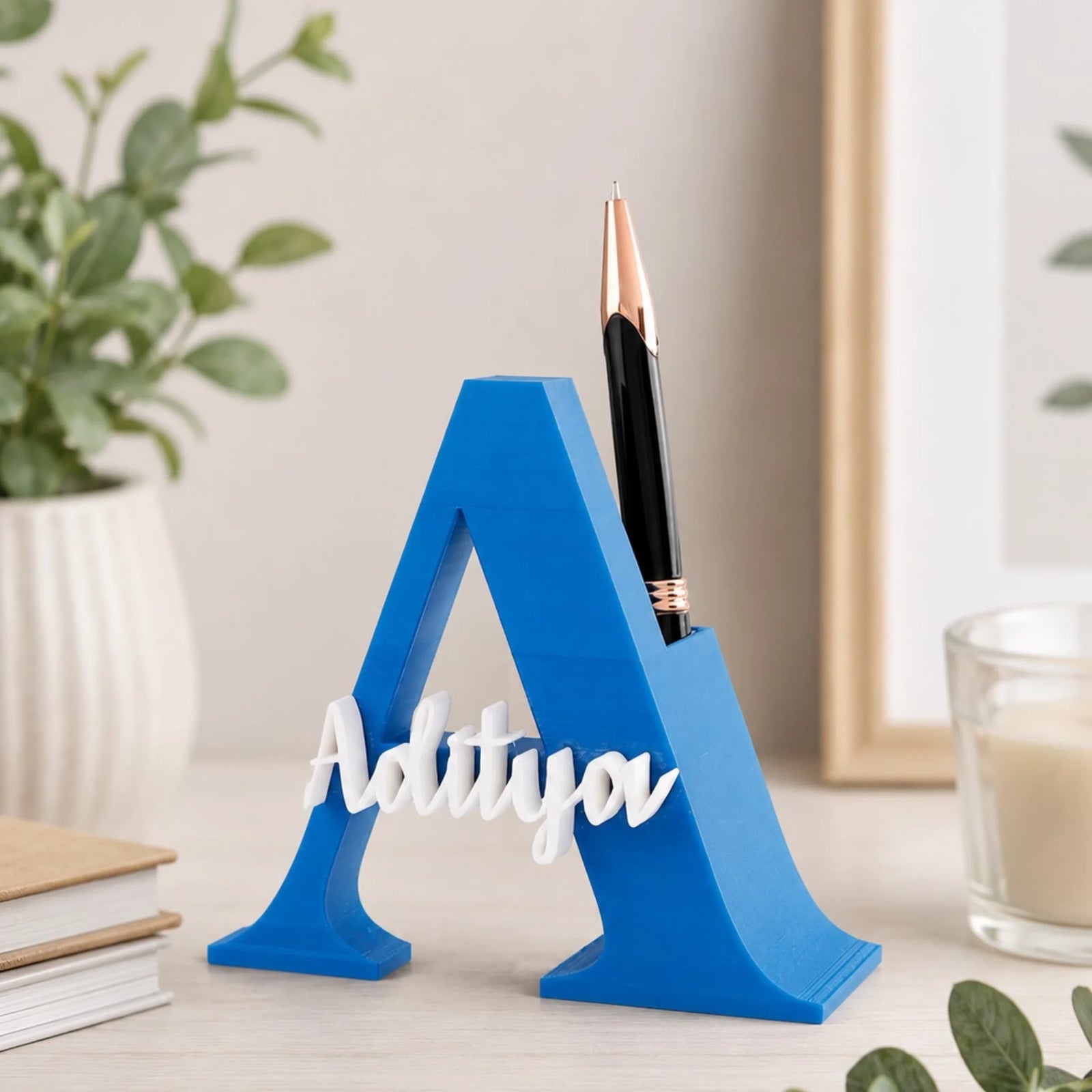 Personalized Initial Pen Stand